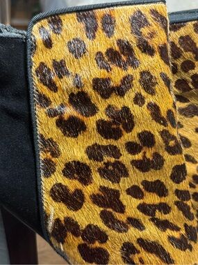 Angels Leopard Print Ankle Boots - Brown/Black